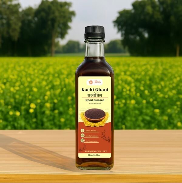 Kachi Ghani Mustard Oil 1 Liter - Image 2