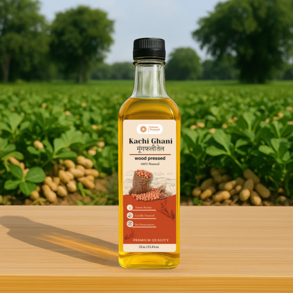 Kachi Ghani Groundnut Oil 1 Liter - Image 2