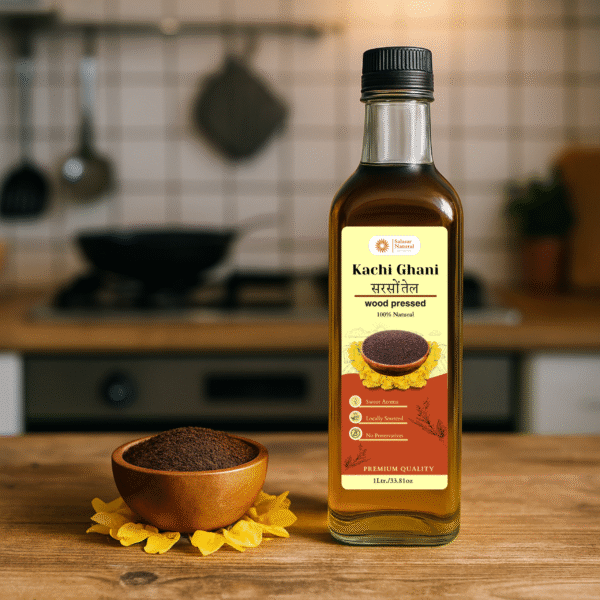 Kachi Ghani Mustard Oil 1 Liter - Image 3