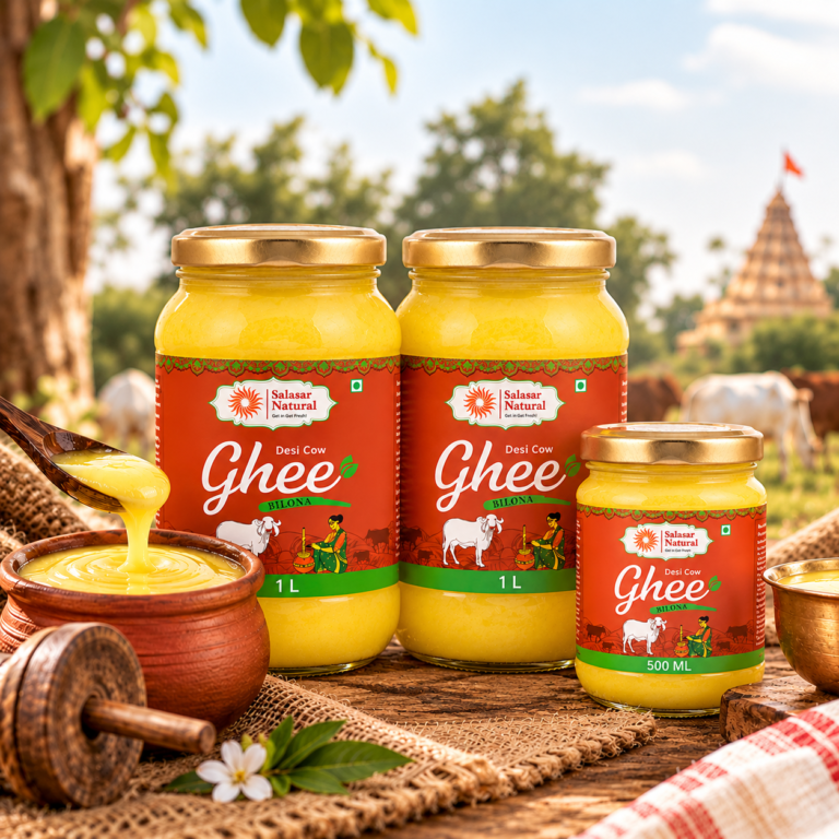 rustic salasar natural ghee farm display